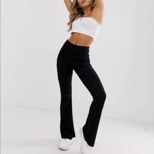 Xersion new slim straight black flare leggings